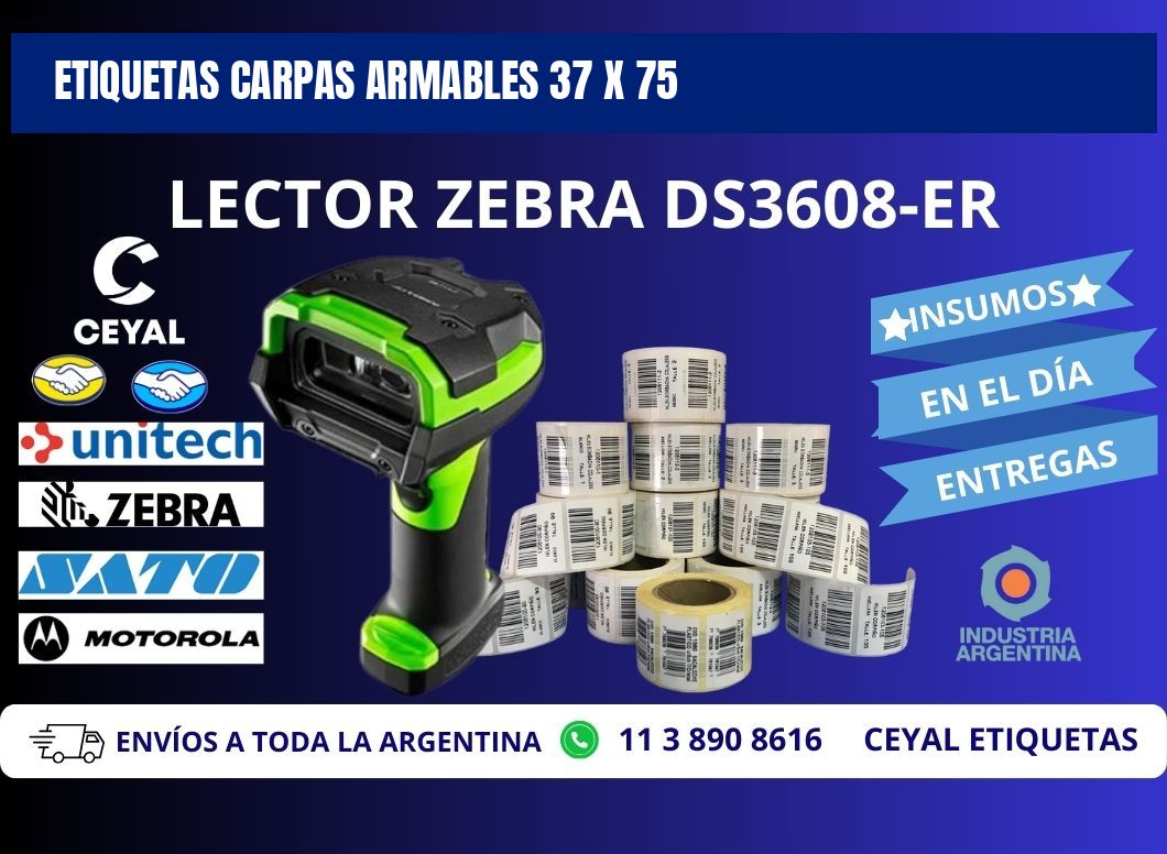 ETIQUETAS CARPAS ARMABLES 37 x 75