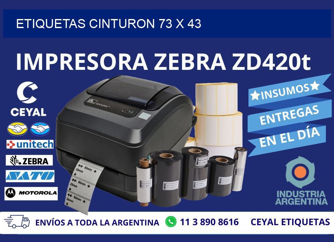 ETIQUETAS CINTURON 73 x 43