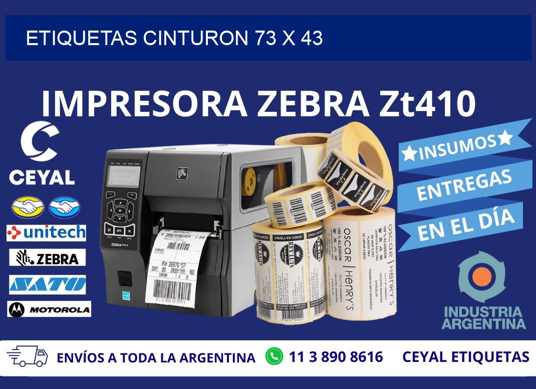 ETIQUETAS CINTURON 73 x 43