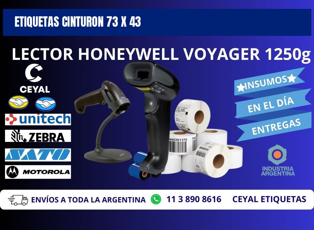 ETIQUETAS CINTURON 73 x 43