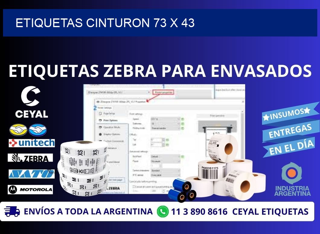 ETIQUETAS CINTURON 73 x 43