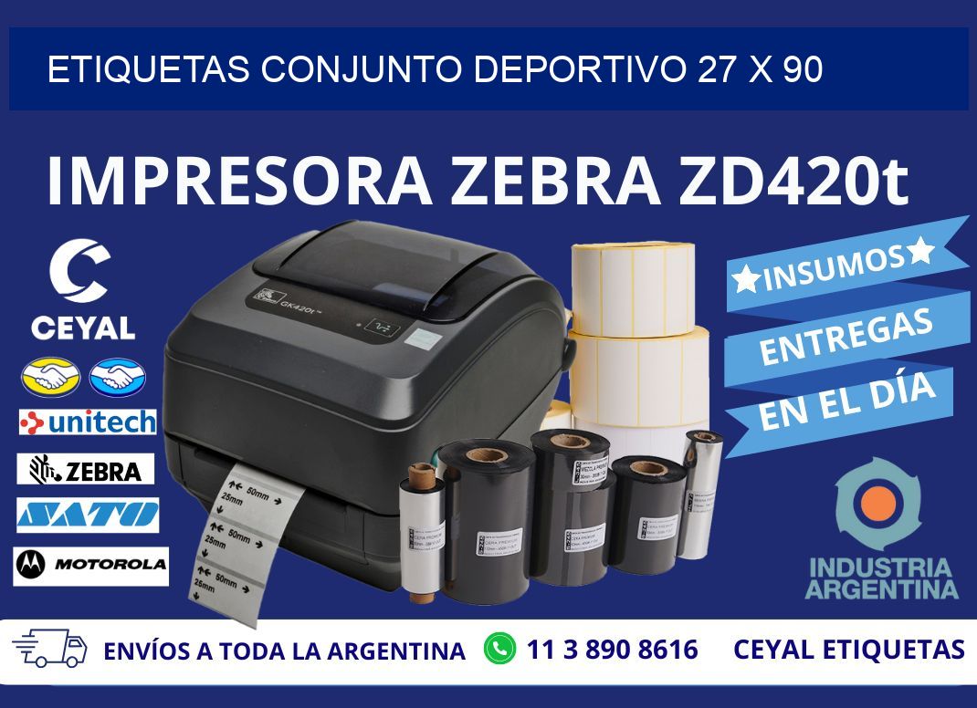 ETIQUETAS CONJUNTO DEPORTIVO 27 x 90