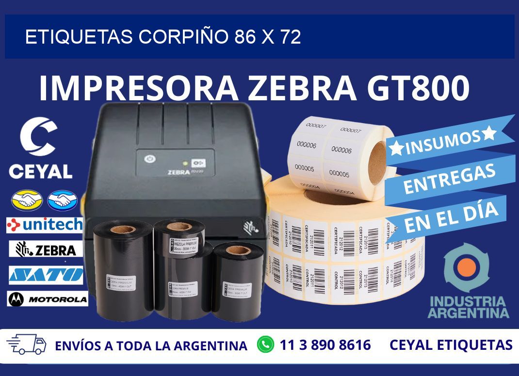 ETIQUETAS CORPIÑO 86 x 72