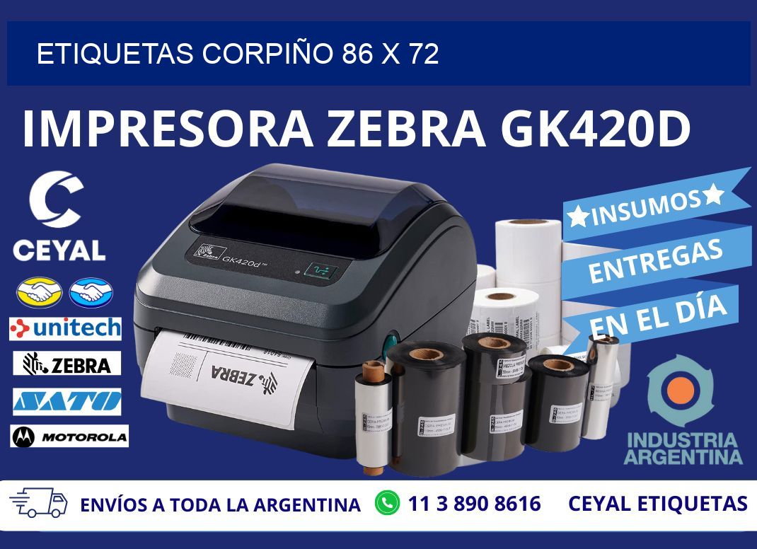 ETIQUETAS CORPIÑO 86 x 72