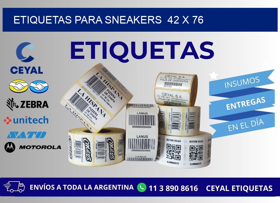 ETIQUETAS PARA SNEAKERS  42 x 76