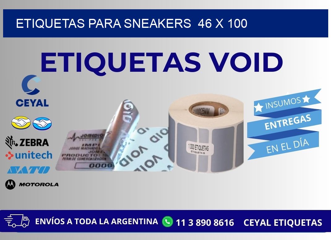 ETIQUETAS PARA SNEAKERS  46 x 100