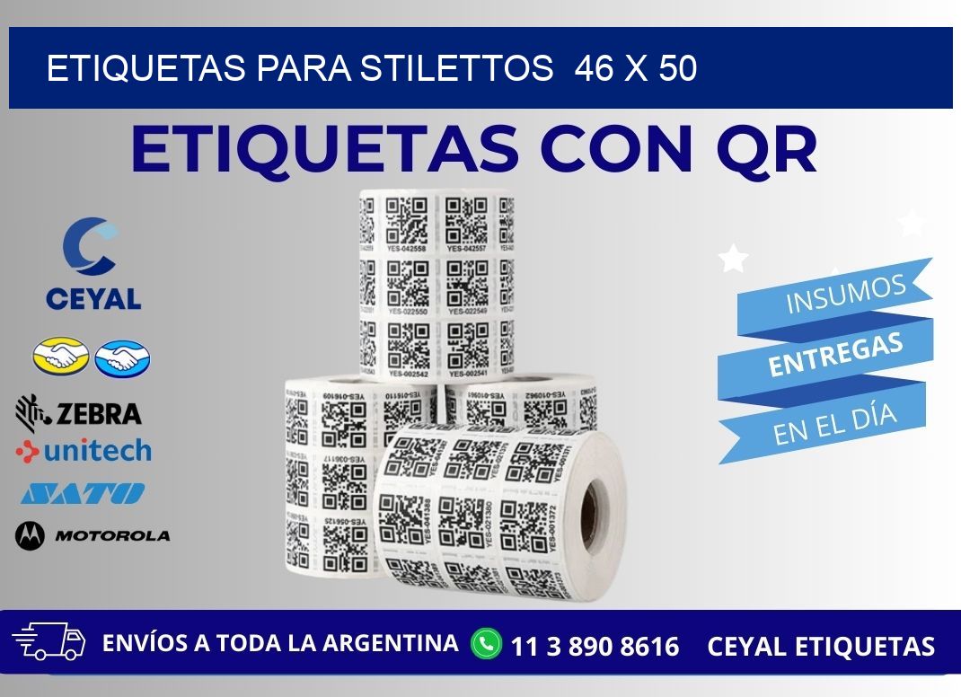 ETIQUETAS PARA STILETTOS  46 x 50