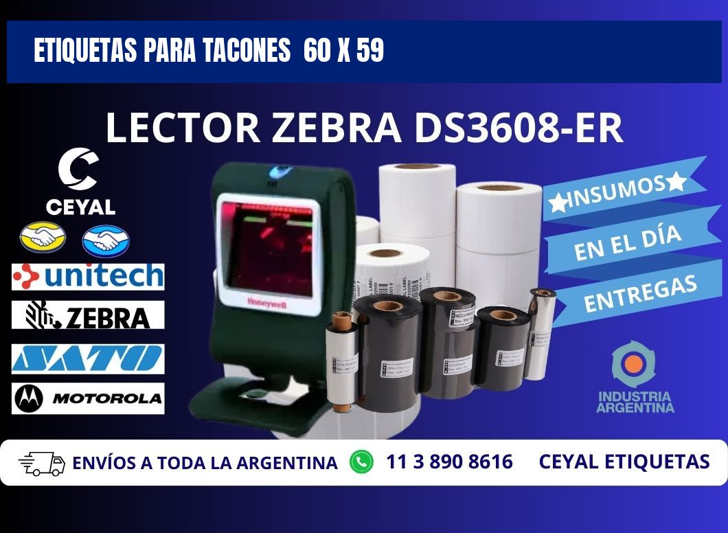 ETIQUETAS PARA TACONES  60 x 59