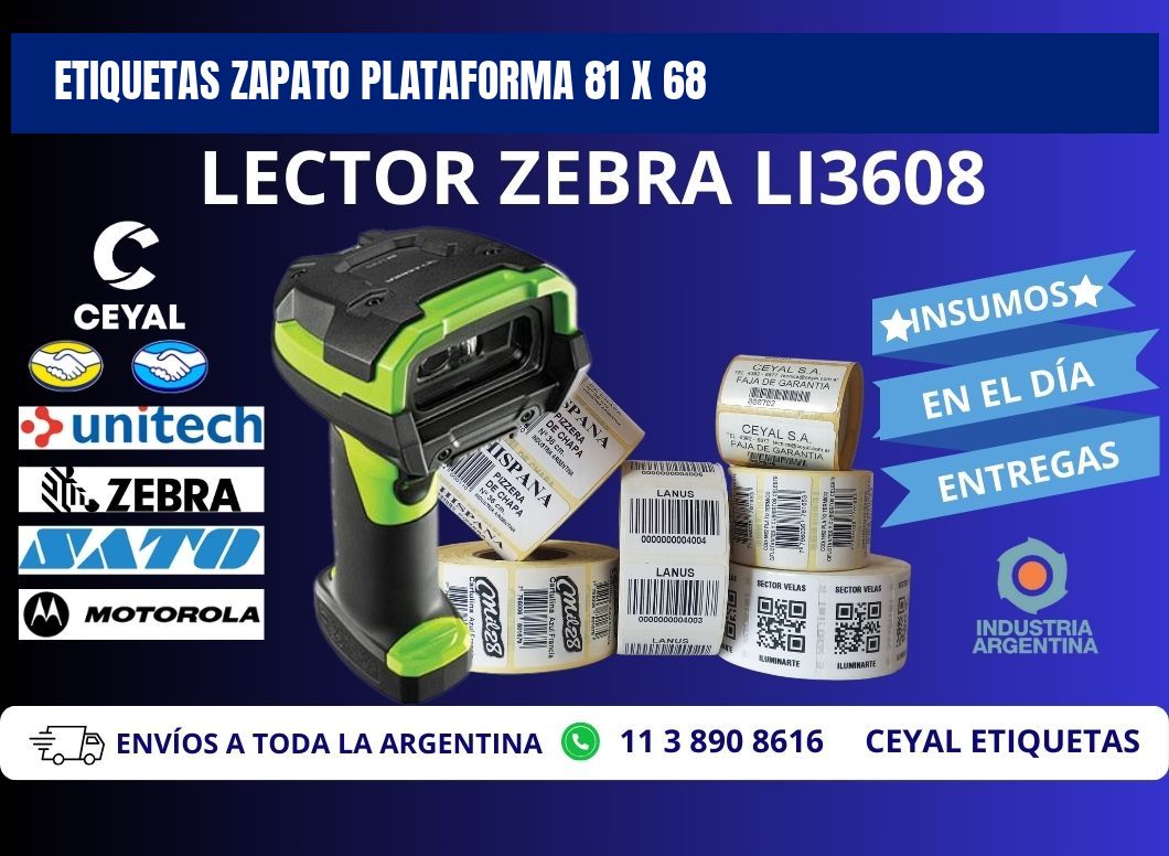 ETIQUETAS ZAPATO PLATAFORMA 81 x 68