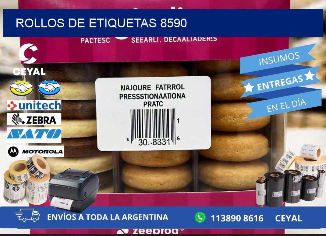 ROLLOS DE ETIQUETAS 8590