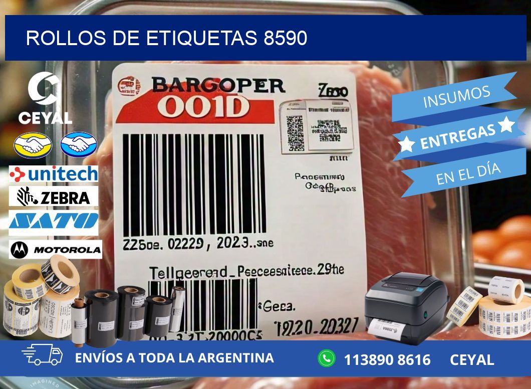 ROLLOS DE ETIQUETAS 8590