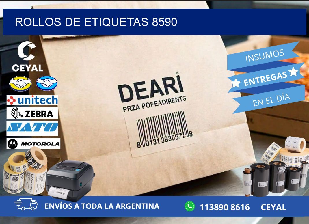 ROLLOS DE ETIQUETAS 8590