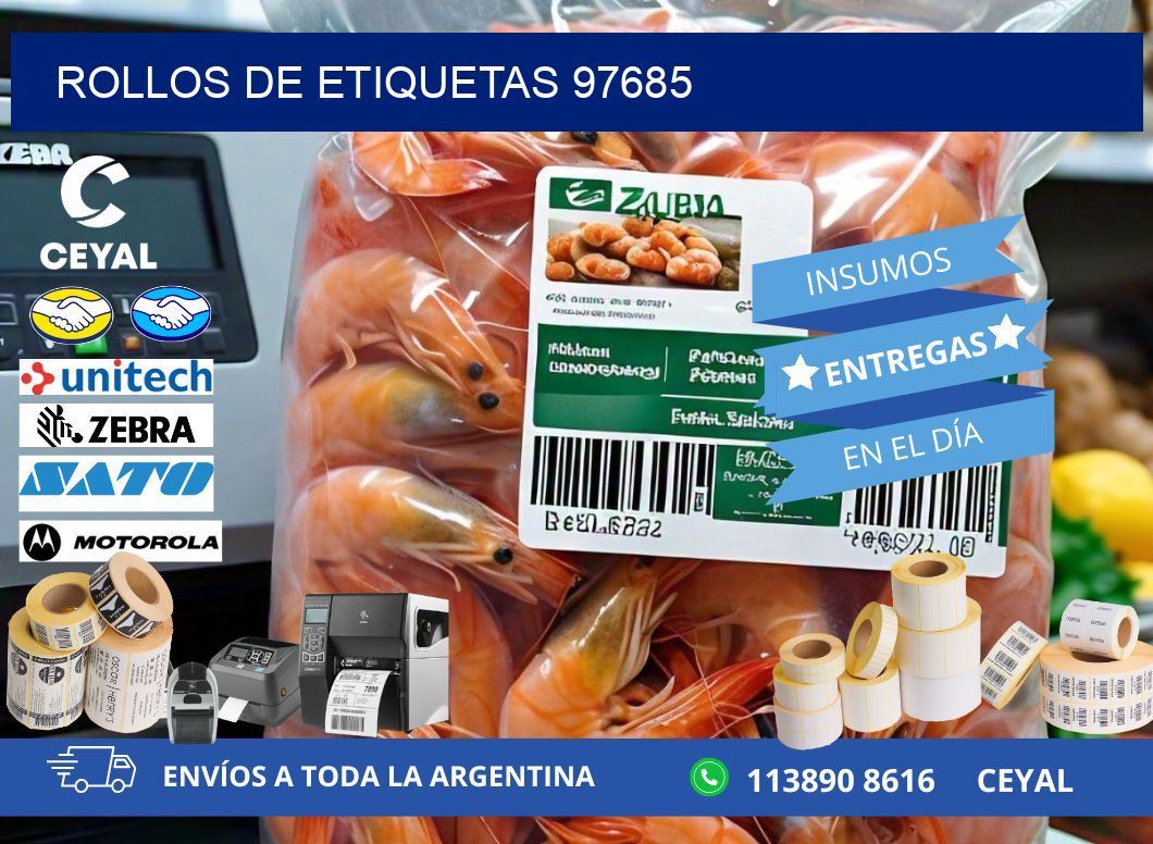 ROLLOS DE ETIQUETAS 97685