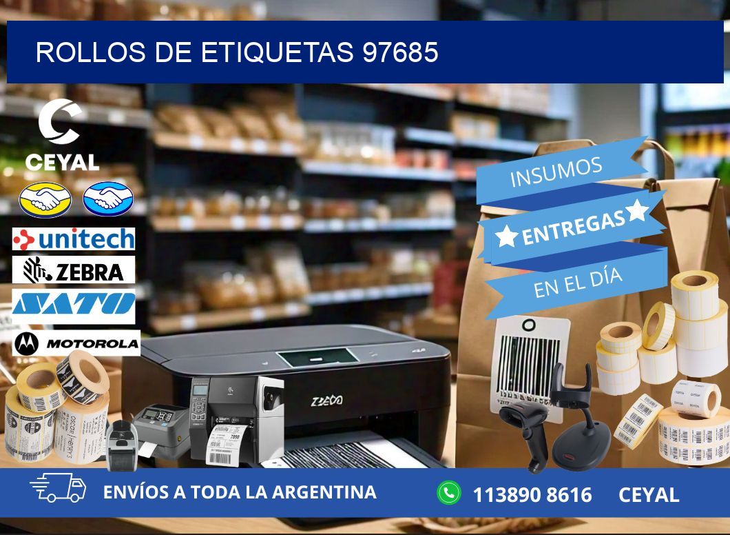 ROLLOS DE ETIQUETAS 97685