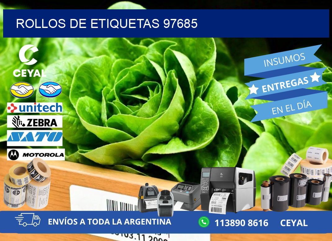 ROLLOS DE ETIQUETAS 97685