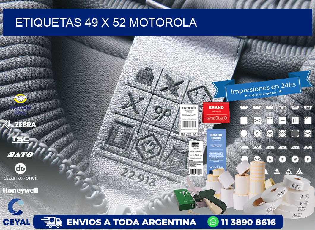 ETIQUETAS 49 x 52 MOTOROLA