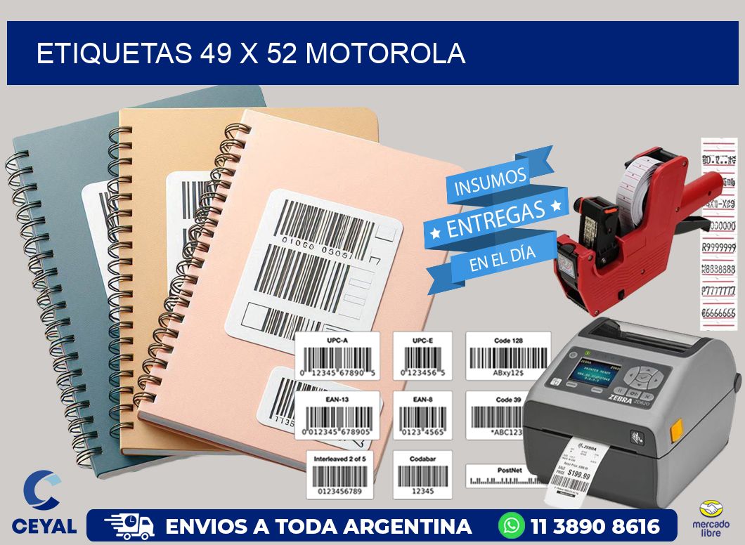 ETIQUETAS 49 x 52 MOTOROLA