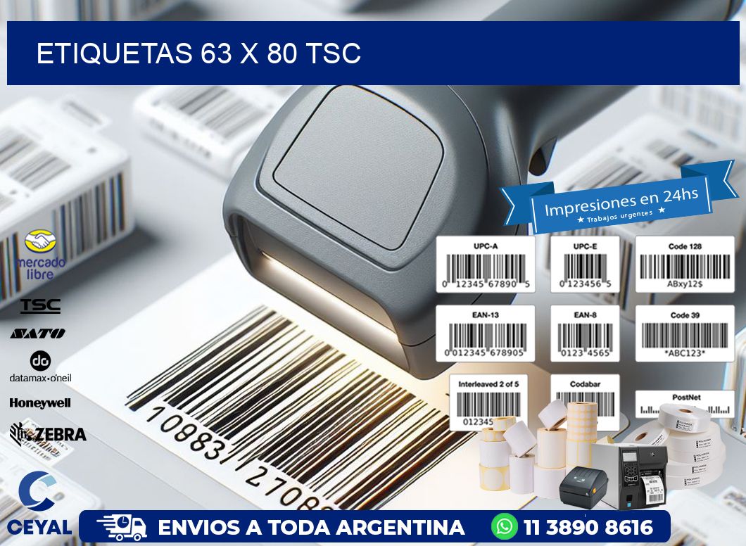 ETIQUETAS 63 x 80 TSC