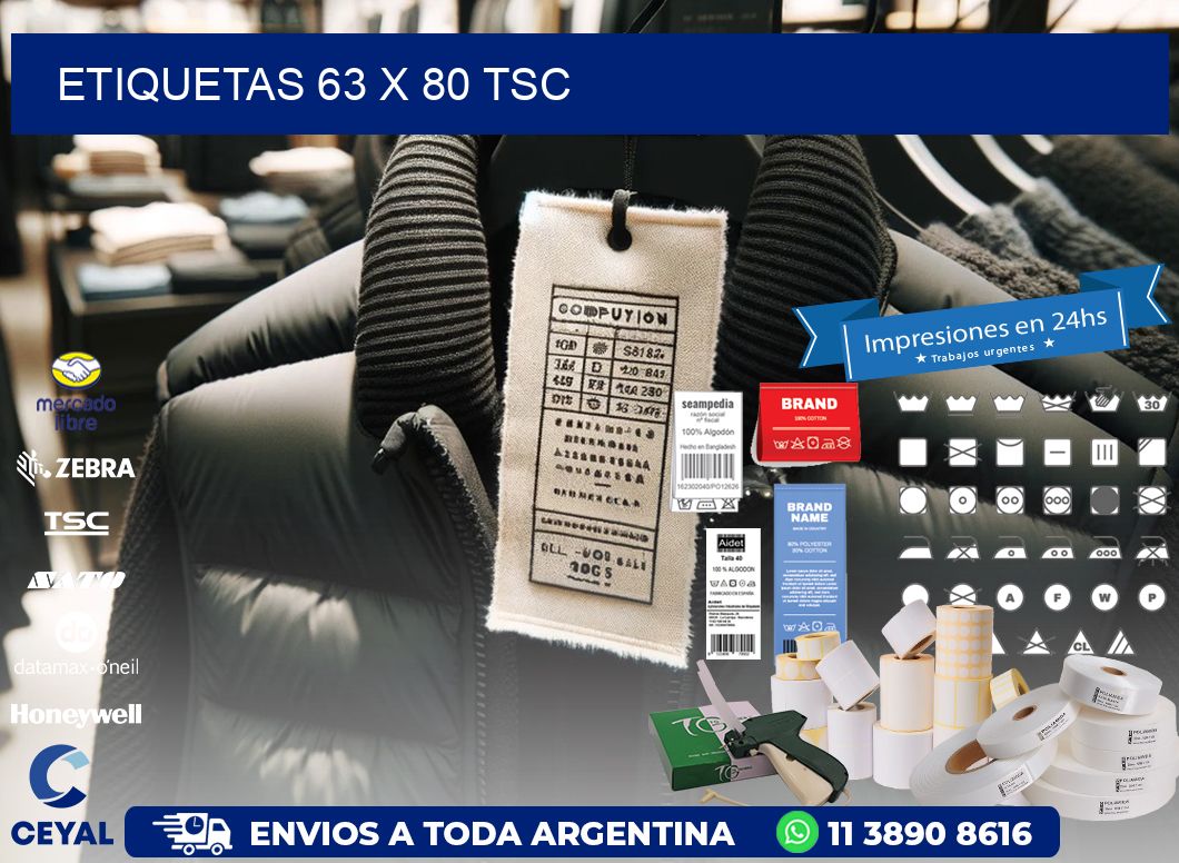ETIQUETAS 63 x 80 TSC