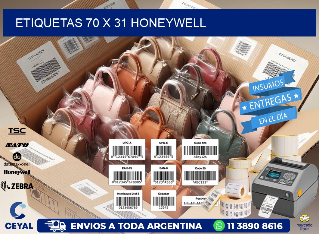 ETIQUETAS 70 x 31 HONEYWELL