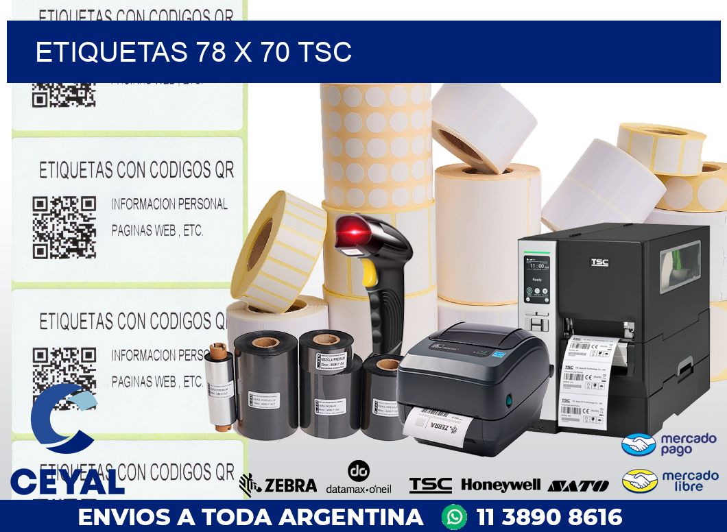 ETIQUETAS 78 x 70 TSC