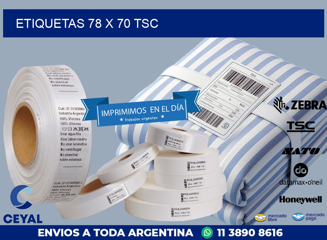 ETIQUETAS 78 x 70 TSC
