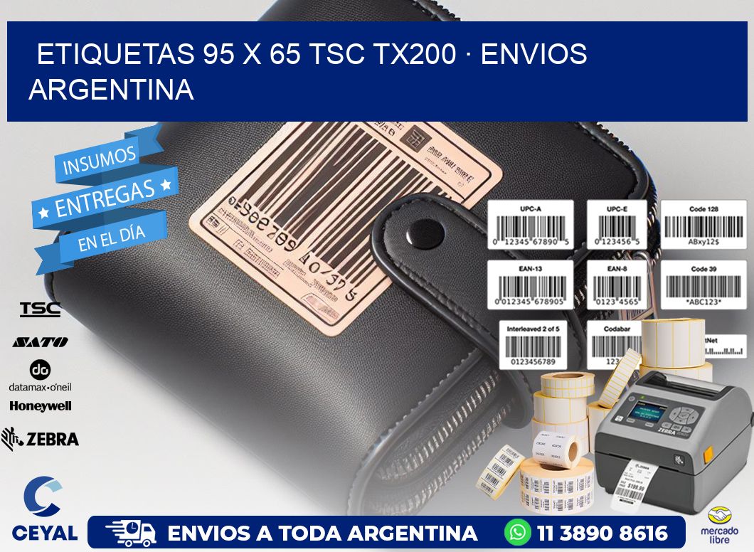 ETIQUETAS 95 x 65 TSC TX200 · ENVIOS ARGENTINA