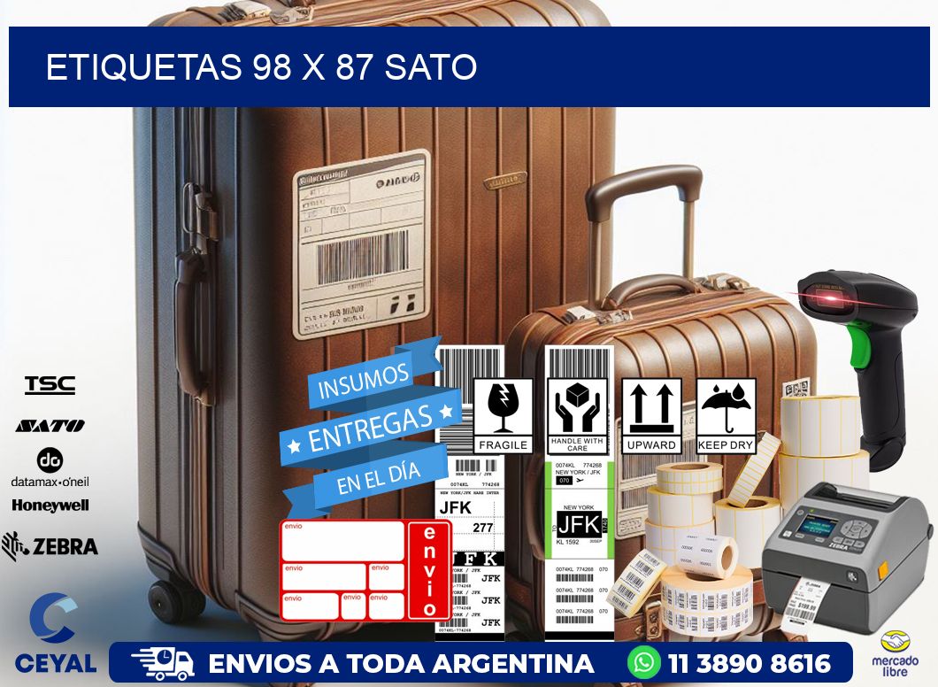ETIQUETAS 98 x 87 SATO
