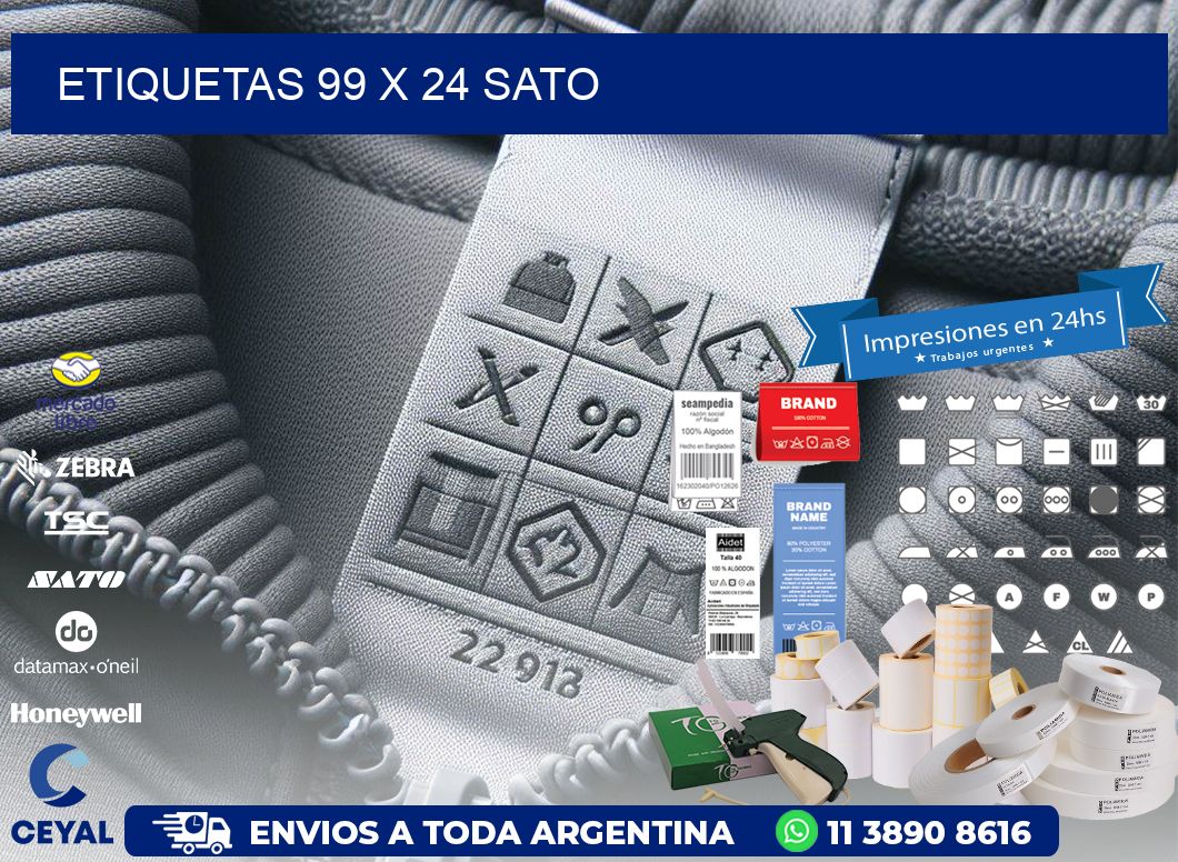 ETIQUETAS 99 x 24 SATO