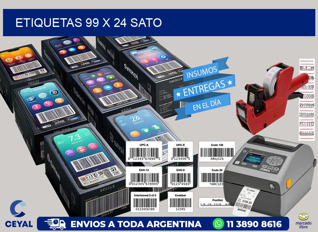 ETIQUETAS 99 x 24 SATO