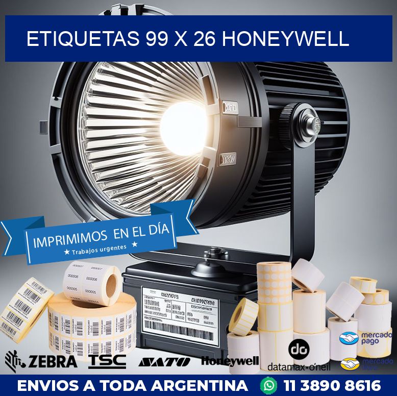 ETIQUETAS 99 x 26 HONEYWELL