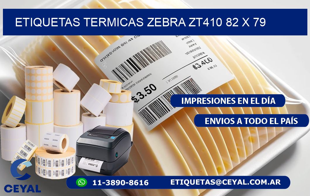 ETIQUETAS TERMICAS ZEBRA ZT410 82 x 79