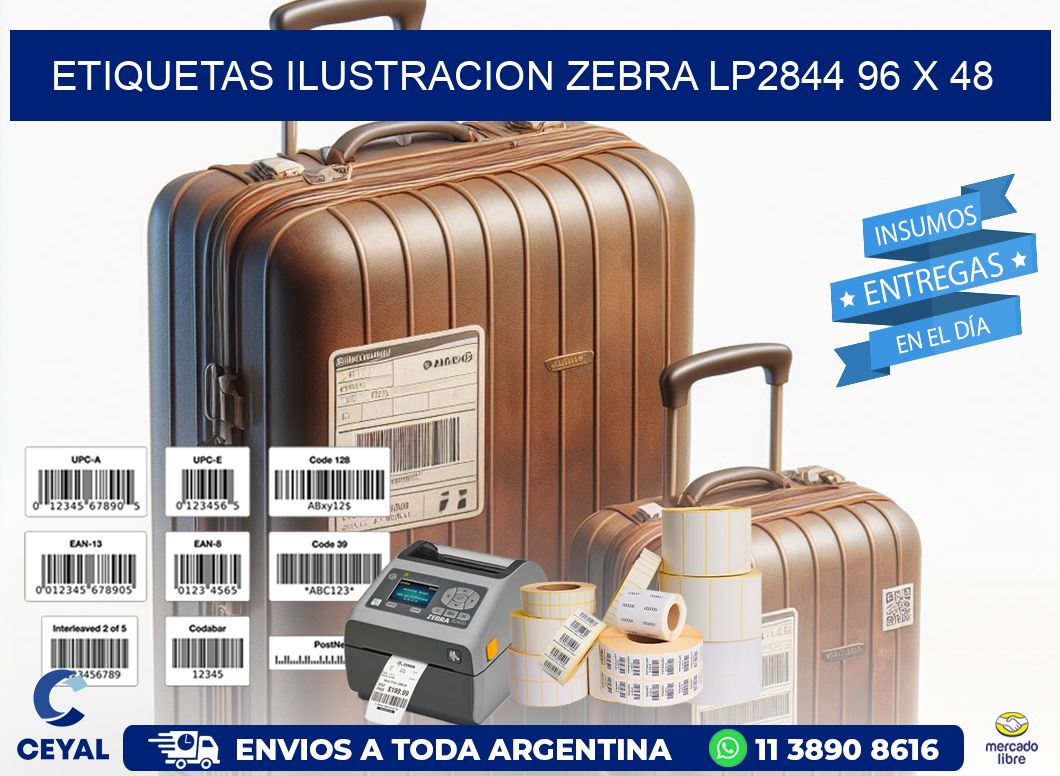 ETIQUETAS ILUSTRACION ZEBRA LP2844 96 x 48