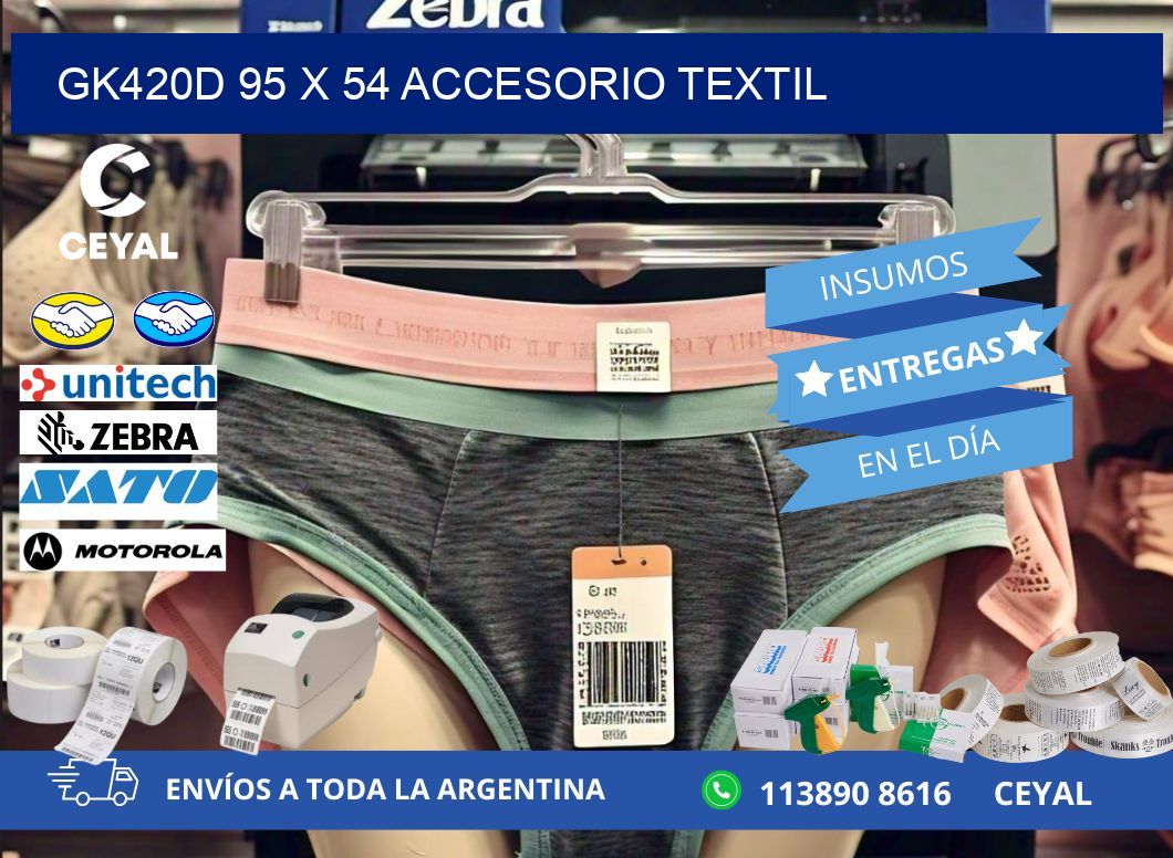 GK420D 95 x 54 ACCESORIO TEXTIL