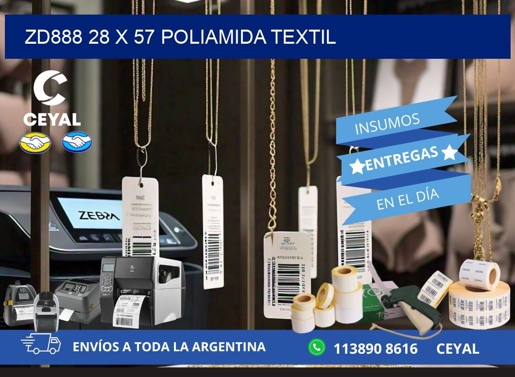 ZD888 28 x 57 POLIAMIDA TEXTIL