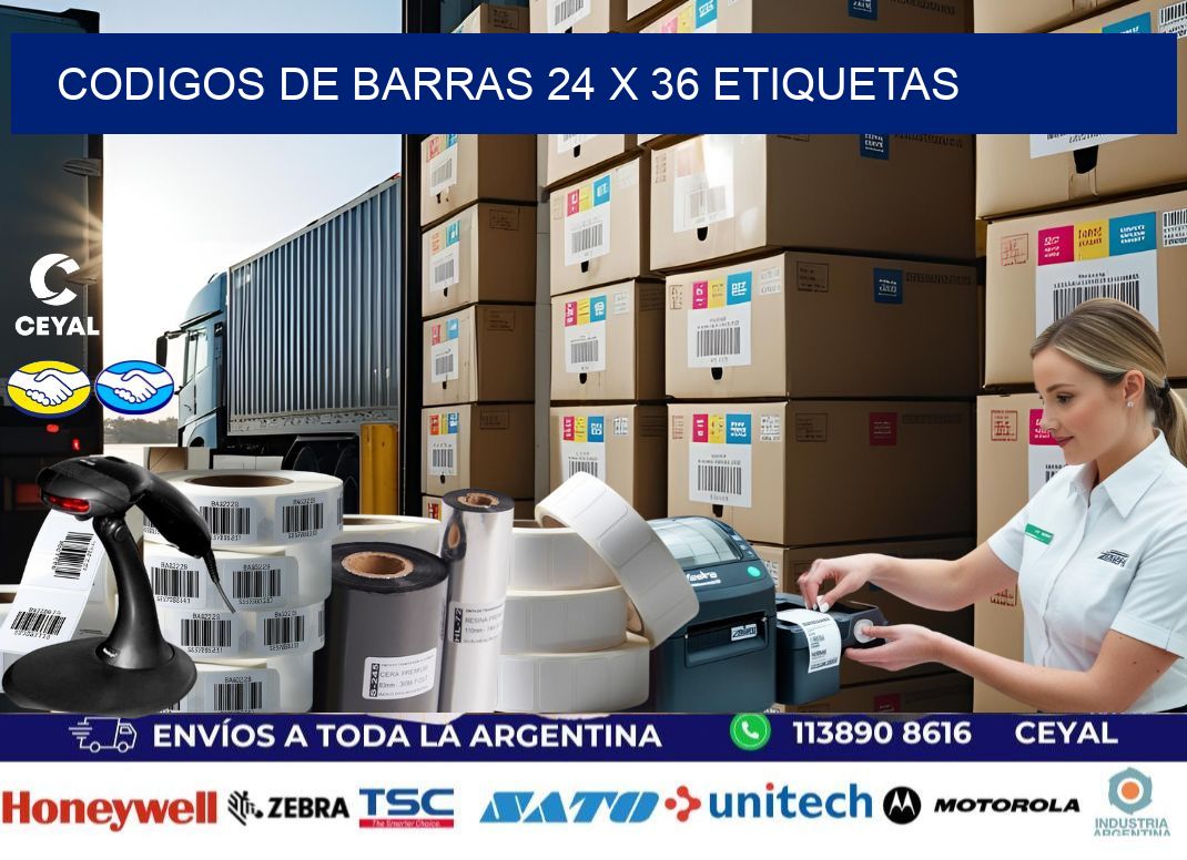 codigos de barras 24 x 36 etiquetas