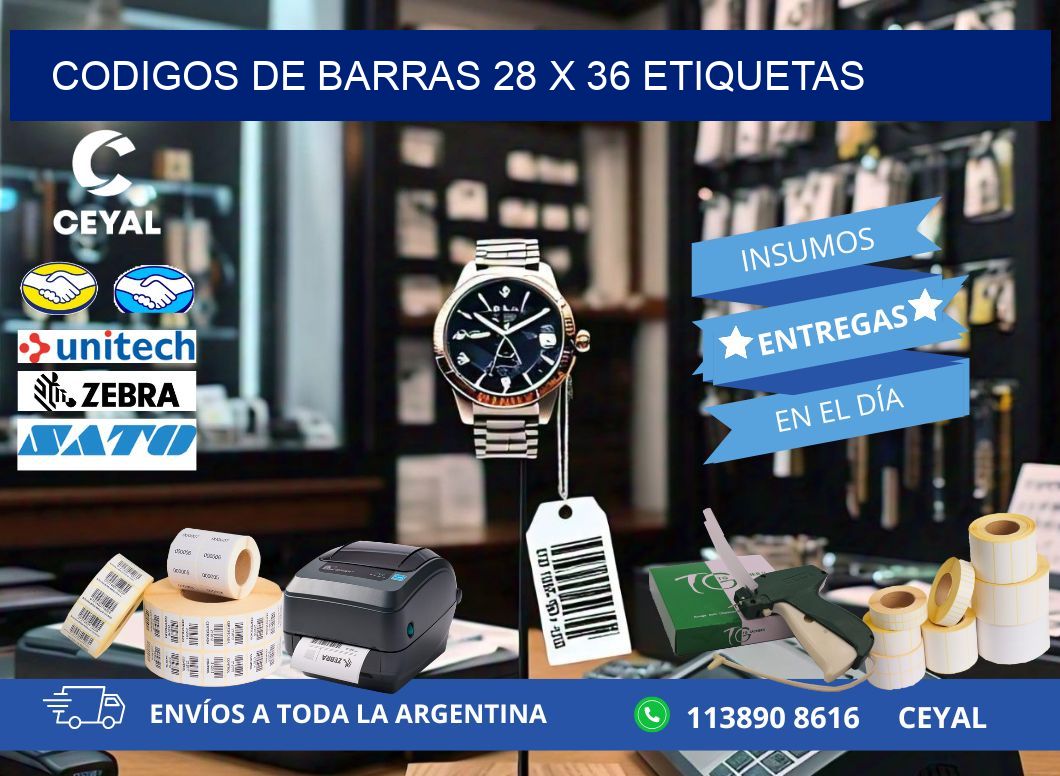 codigos de barras 28 x 36 etiquetas