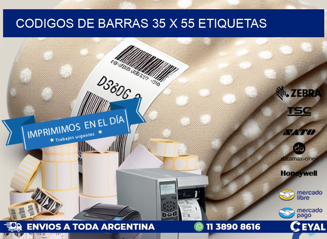 codigos de barras 35 x 55 etiquetas