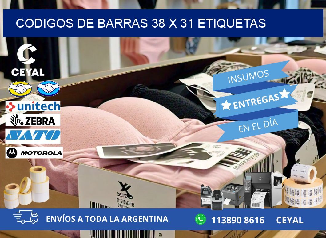 codigos de barras 38 x 31 etiquetas