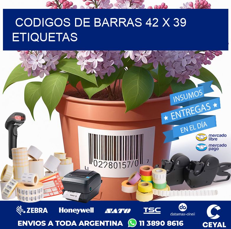 codigos de barras 42 x 39 etiquetas