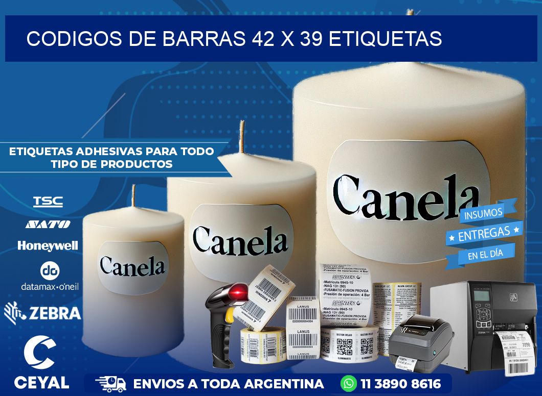 codigos de barras 42 x 39 etiquetas