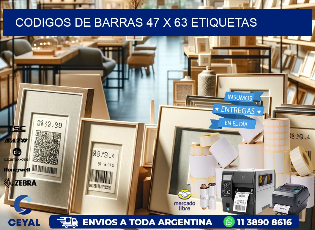 codigos de barras 47 x 63 etiquetas