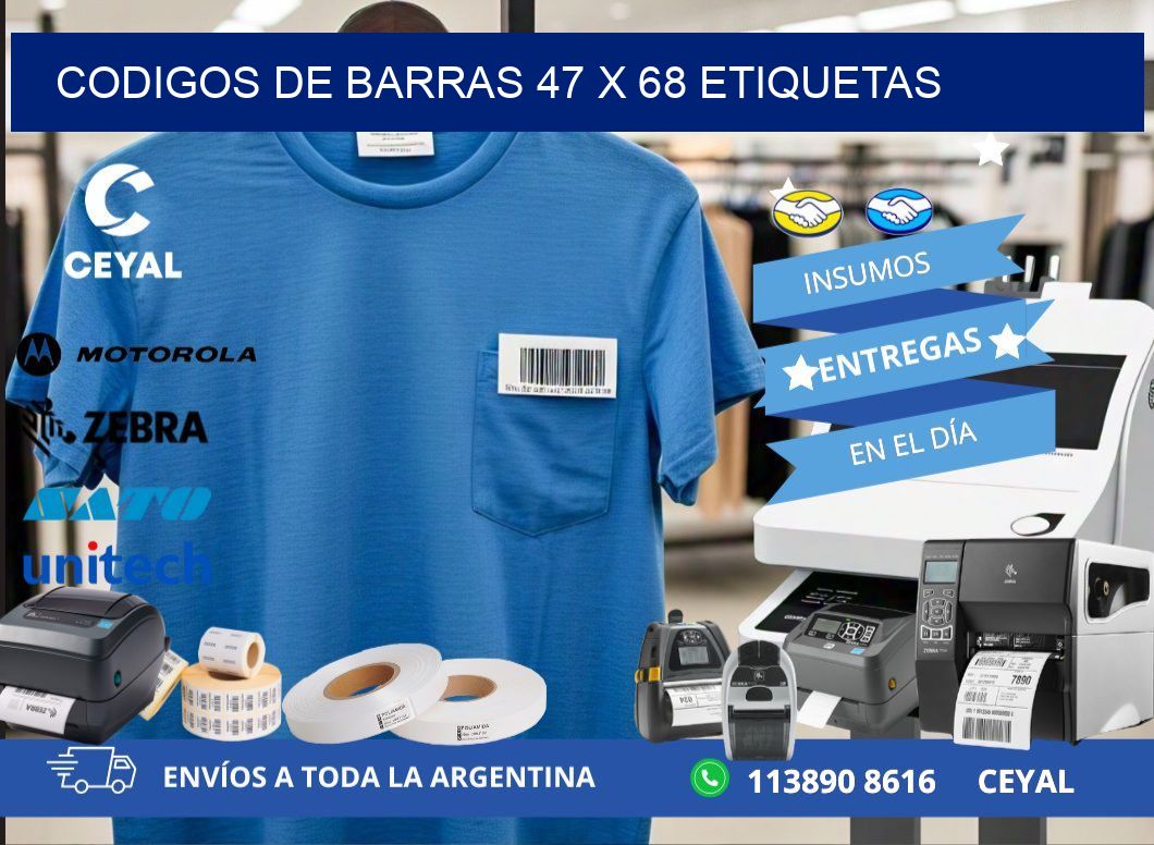 codigos de barras 47 x 68 etiquetas