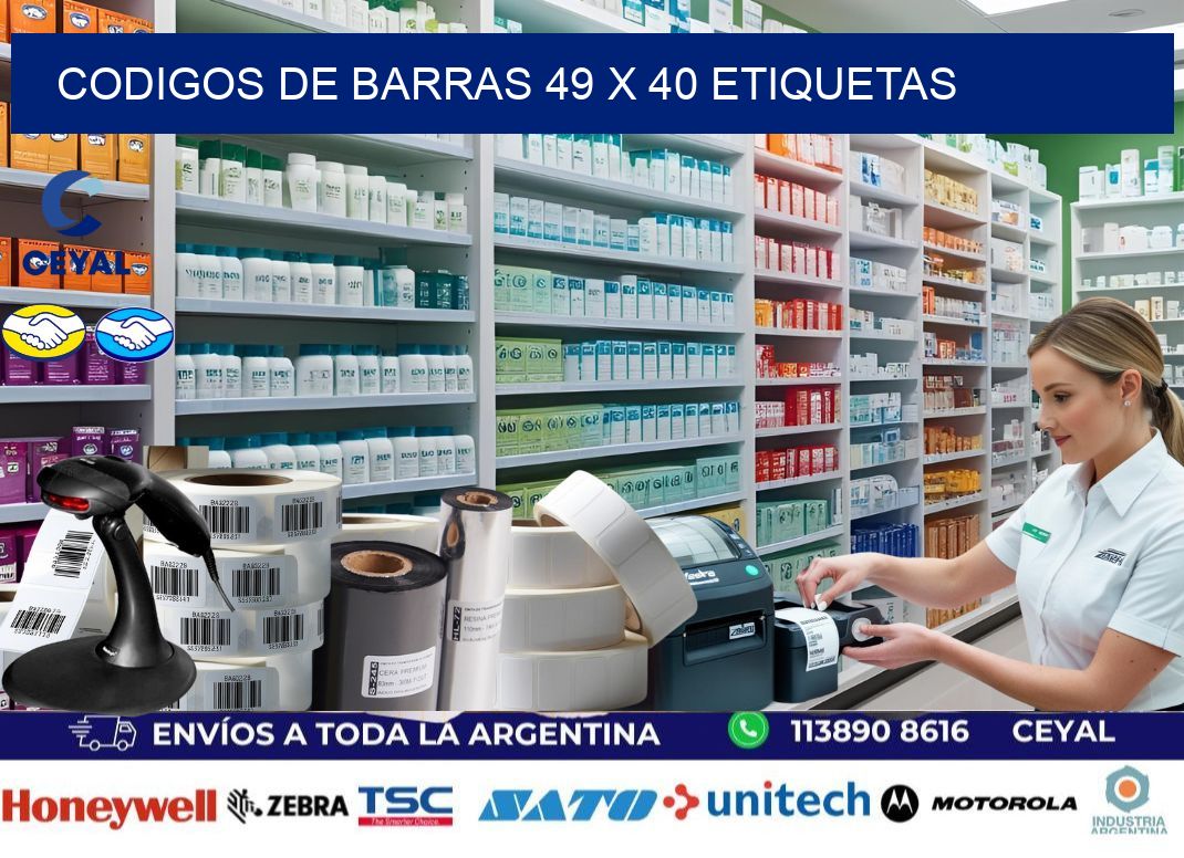 codigos de barras 49 x 40 etiquetas
