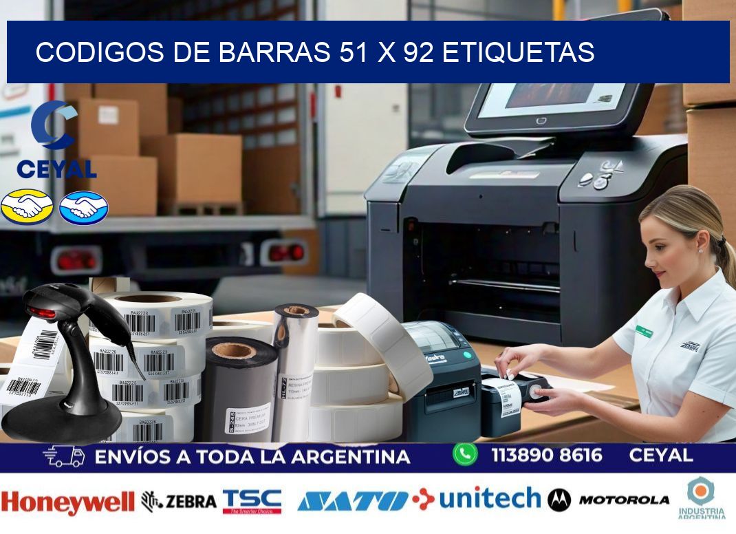 codigos de barras 51 x 92 etiquetas