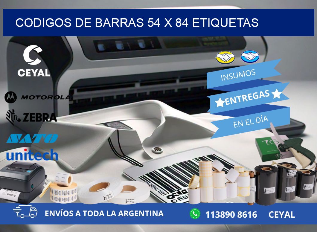 codigos de barras 54 x 84 etiquetas