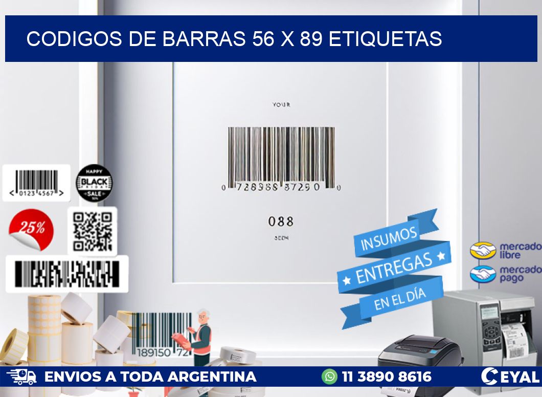 codigos de barras 56 x 89 etiquetas