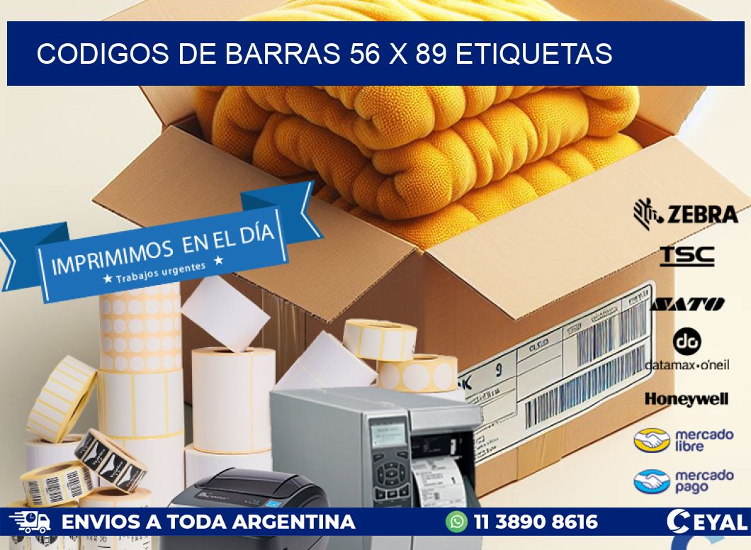 codigos de barras 56 x 89 etiquetas