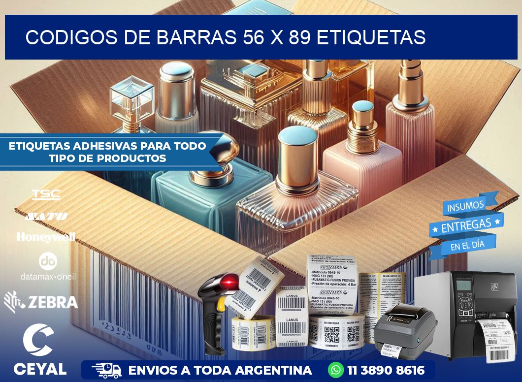codigos de barras 56 x 89 etiquetas
