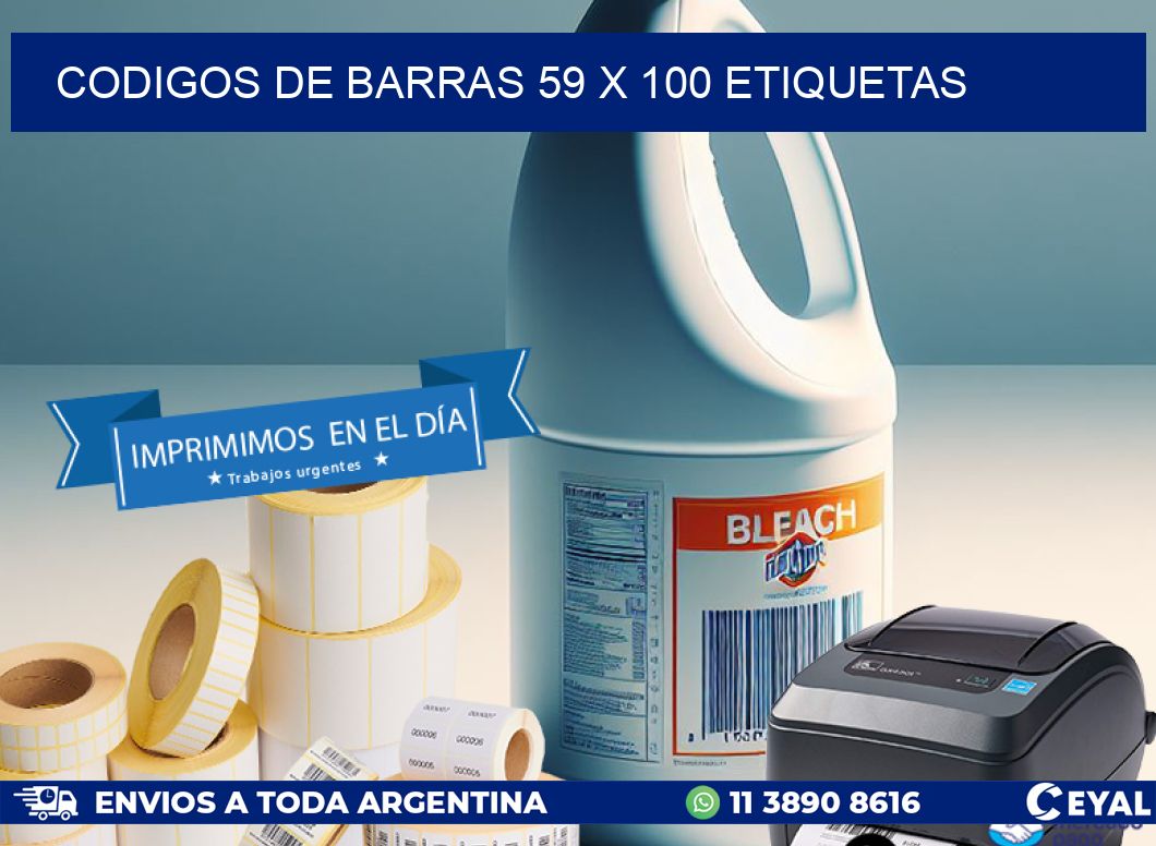 codigos de barras 59 x 100 etiquetas